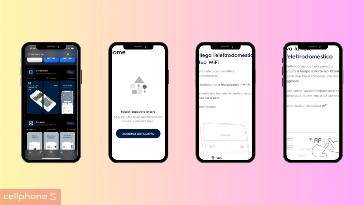 Hướng dẫn kết nối app với máy sấy bơm nhiệt Electrolux 9kg (EDH902R9SC)