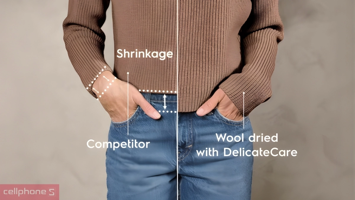 Công nghệ chắm sóc vải máy sấy bơm nhiệt Electrolux 9kg EDH903R7WC