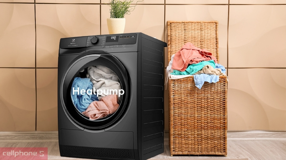 Chu trình diệt khuẩn máy sấy bơm nhiệt Electrolux 8kg (EDH803J5SC)