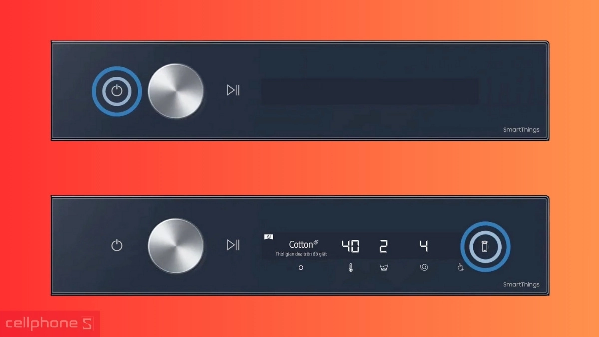 Kết nối máy sấy Samsung bơm nhiệt 9kg DV90T6240LB/SV