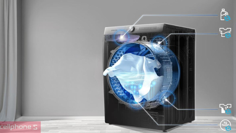 Máy sấy quần áo Samsung DV90TA240AX/SV