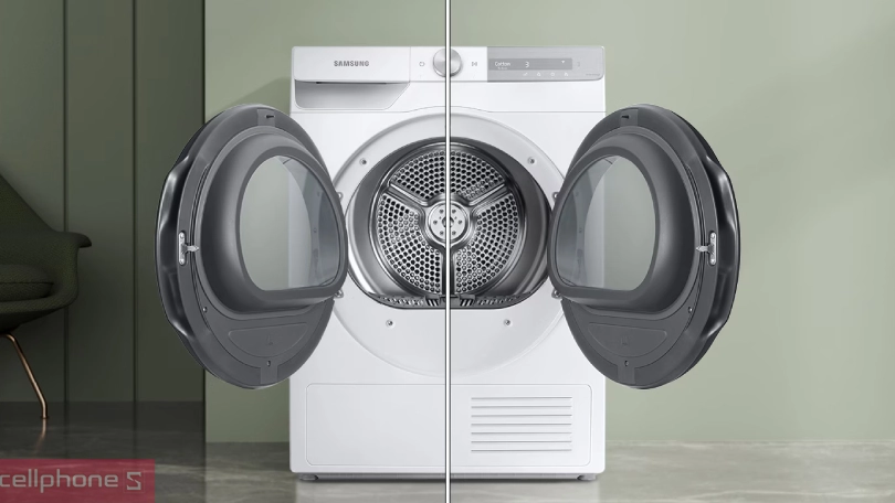 Máy sấy quần áo Samsung Heatpump 9Kg DV90T7240BH/SV