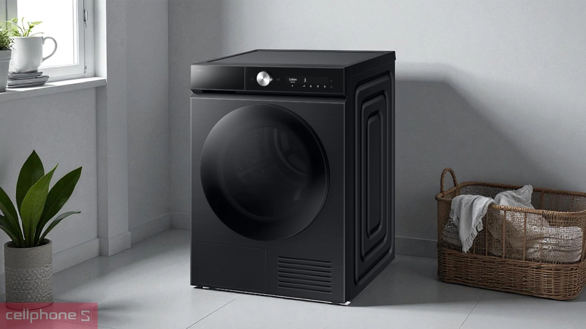 Thiết kế máy sấy Samsung bơm nhiệt 10kg (DV10BB9440GBSV)