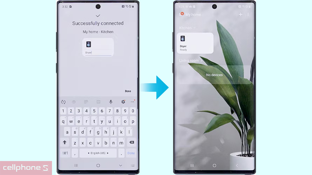 Hướng dẫn kết nối máy sấy Samsung bơm nhiệt 10kg (DV10BB9440GBSV) với SmartThings