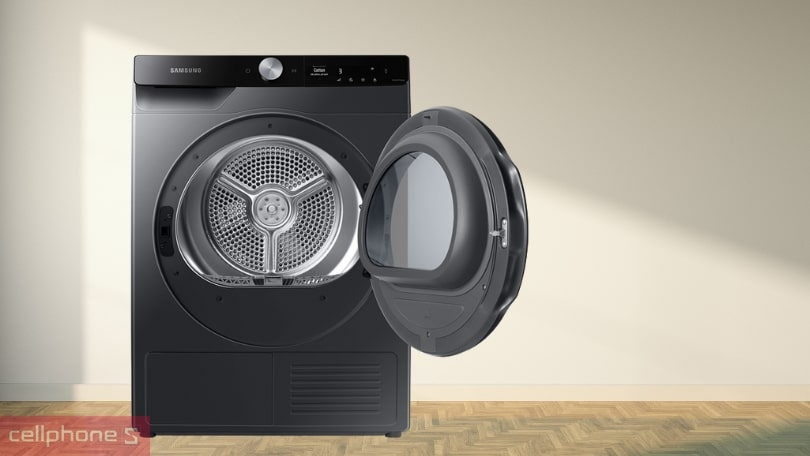 Điện năng tiêu thụ Samsung bơm nhiệt 9kg 2021 (DV90T7240BB/SV)