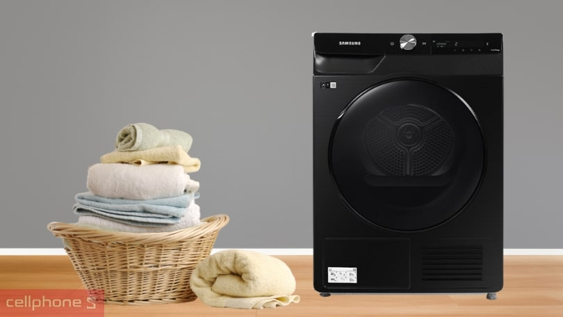 Điện năng tiêu thụ Samsung bơm nhiệt 9kg DV90T7240BB/SV