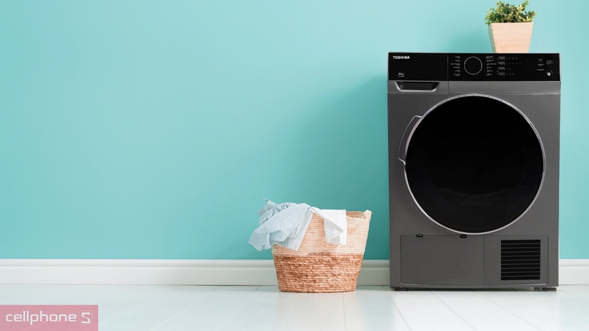 Dung tích sấy, đa dậng chương trình vận hành của máy sấy Toshiba bơm nhiệt 8kg TD-K90MEV(SK)