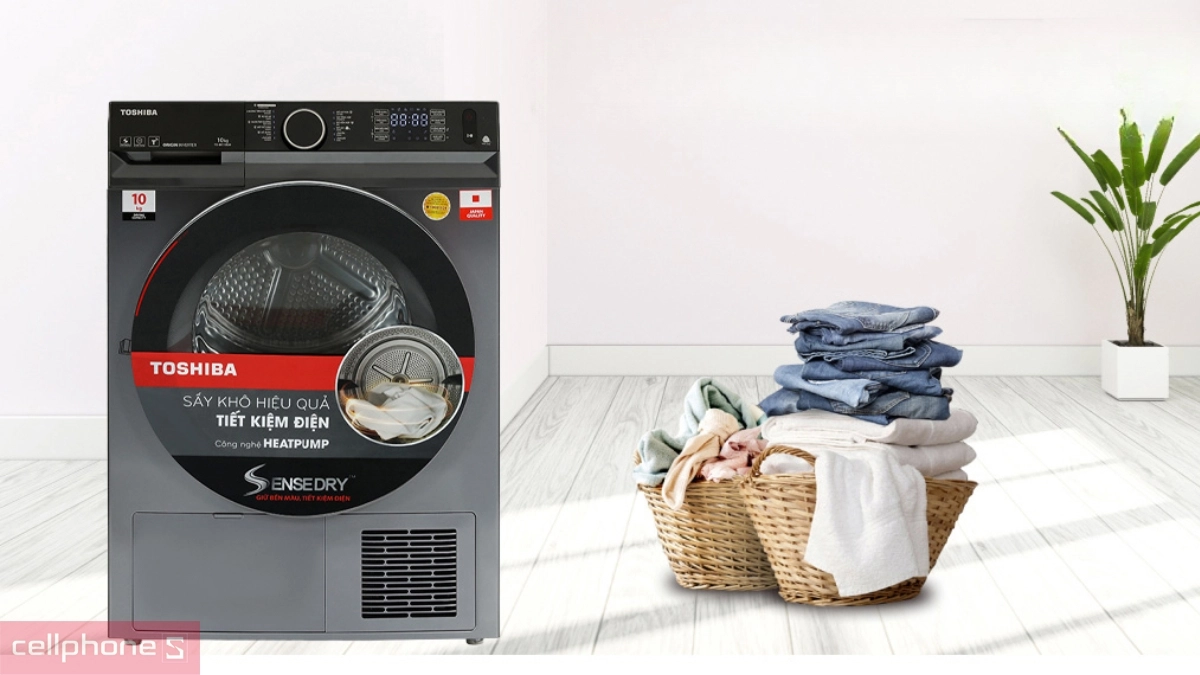 Giới thiệu chung về máy sấy quần áo Toshiba