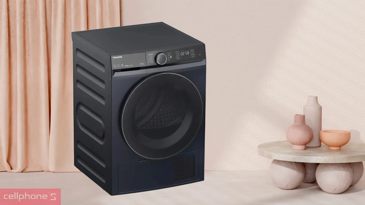 Công nghệ sấy tiên tiến, động cơ bền bỉ của máy sấy Toshiba bơm nhiệt 10 kg (TD-BP110GHV(MG))
