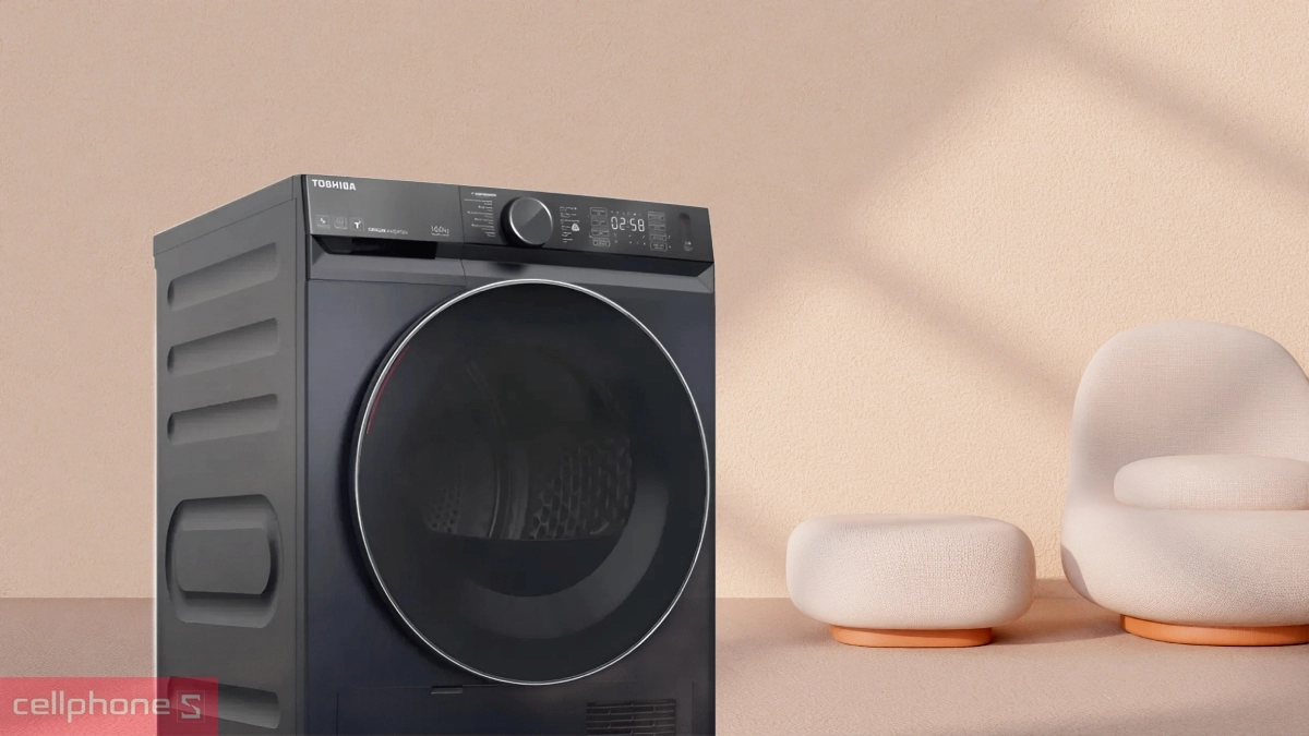Đa dạng chương trình và tiện ích sấy thông minh của máy sấy Toshiba bơm nhiệt 10 kg (TD-BP110GHV(MG))