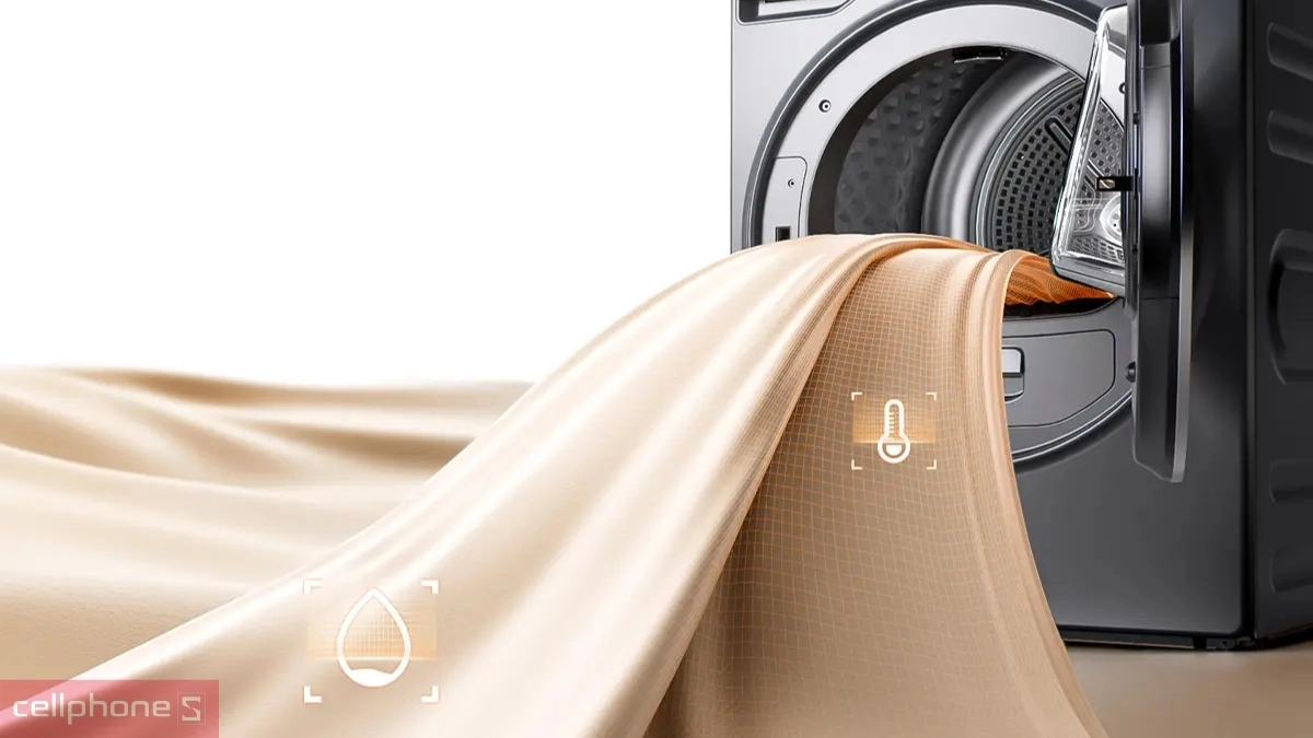 Cảm biến sấy thông minh của máy sấy Toshiba bơm nhiệt 10kg (TD-T25BS110HWV(MG))