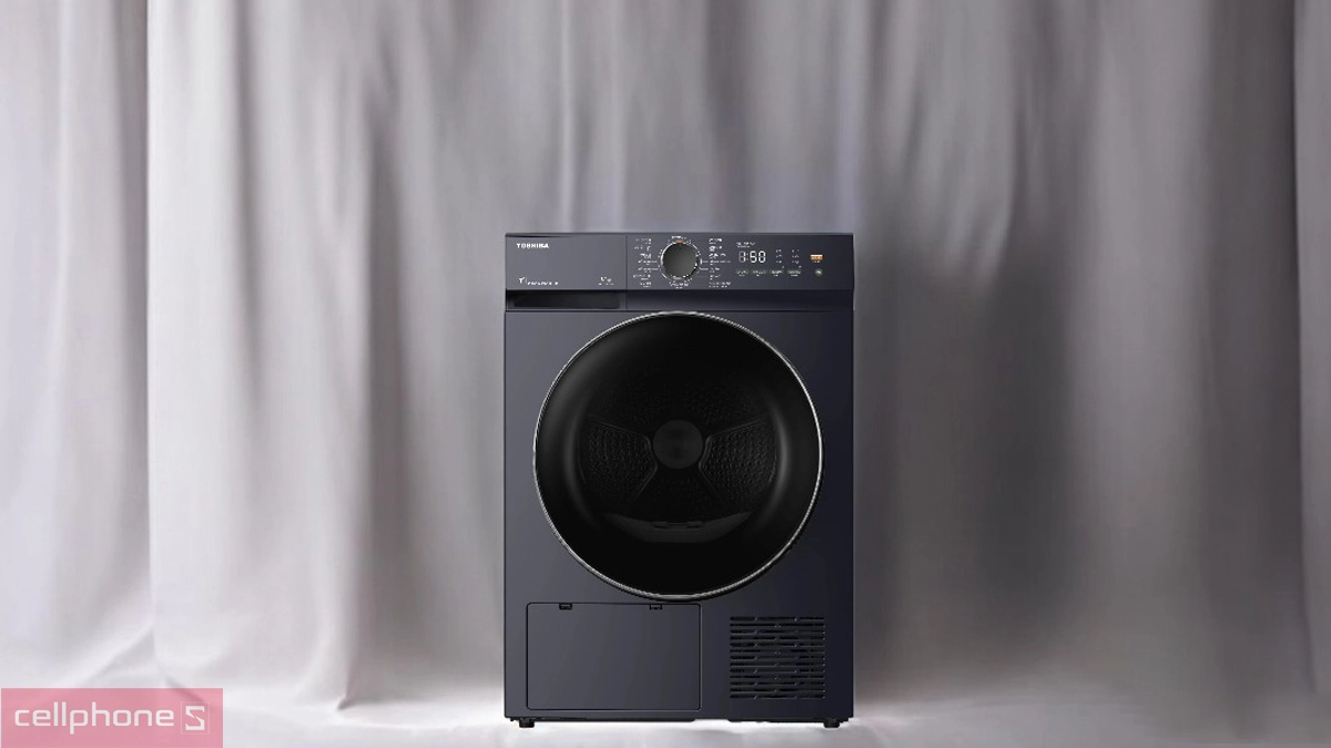 Thiết kế máy sấy Toshiba bơm nhiệt 8kg (TD-T21B90HWV(MG))