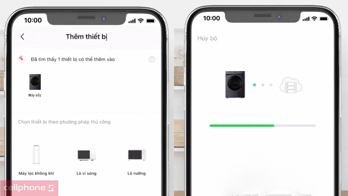 Hướng dẫn kết nối máy sấy Toshiba bơm nhiệt 8kg (TD-T21B90HWV(MG)) với ứng dụng