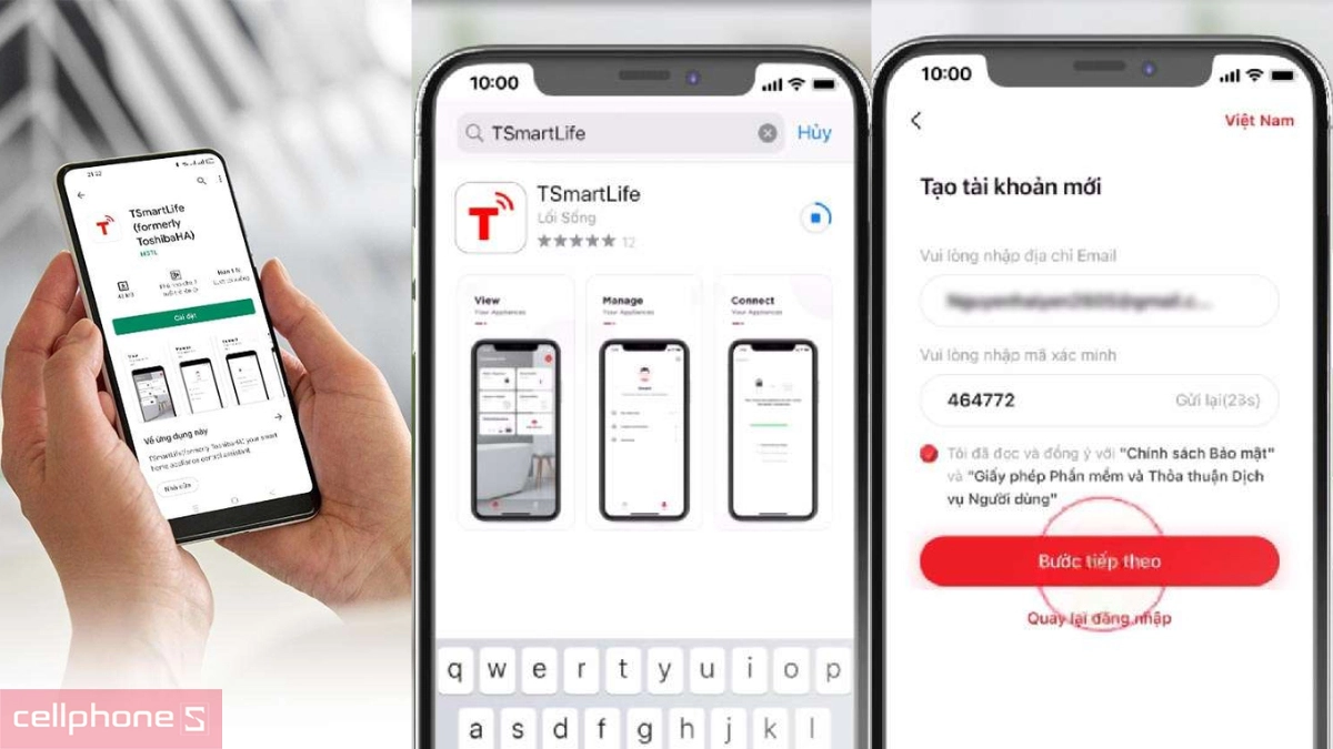Cài đặt app máy sấy Toshiba bơm nhiệt 8kg TD T37BS90HWV WT