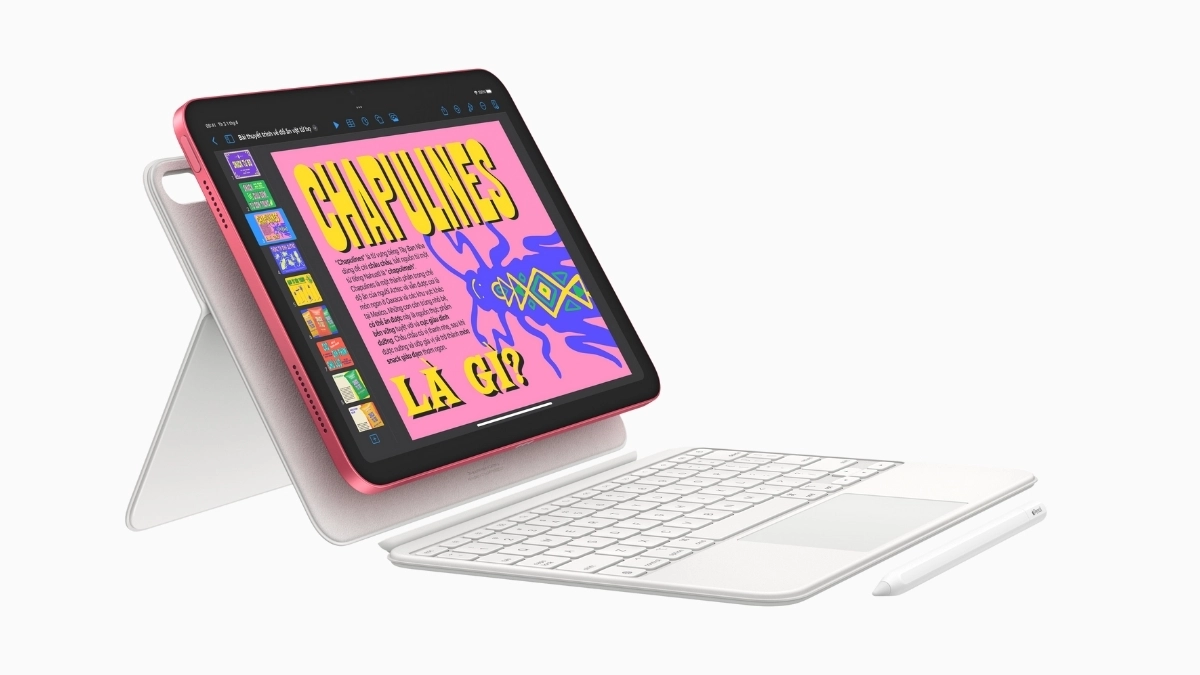 Hỗ trợ Apple Pencil và Magic Keyboard Folio