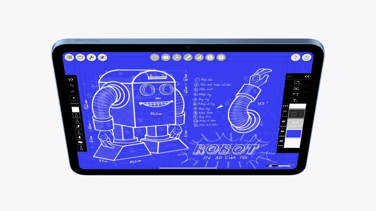 iPad A16 chạy trên hệ điều hành iPadOS