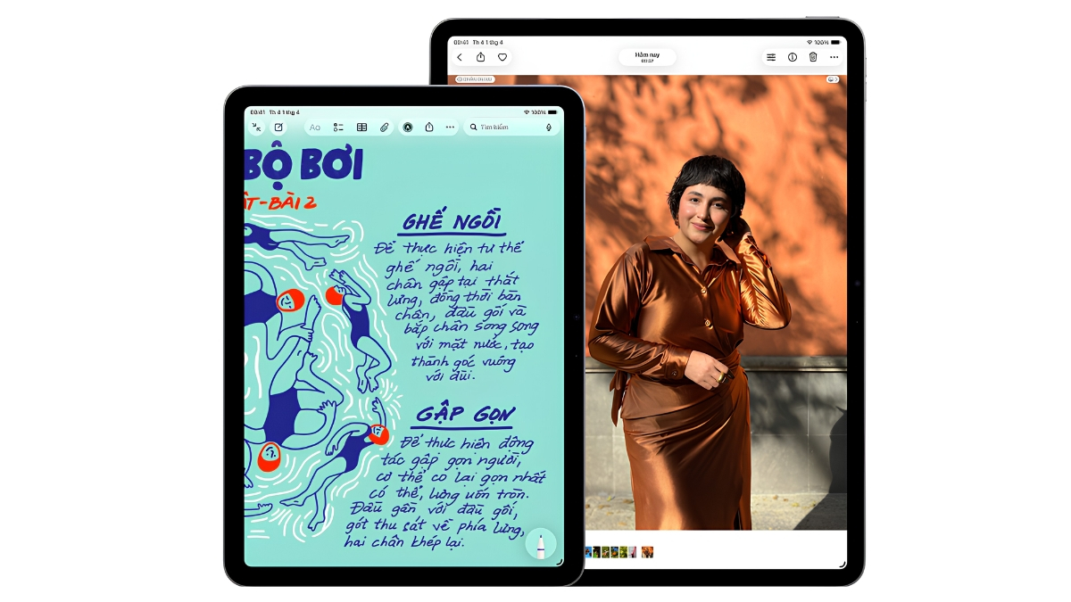 Apple iPad Air có hai tùy chọn màn hình Liquid Retina 11 inch và 13 inch