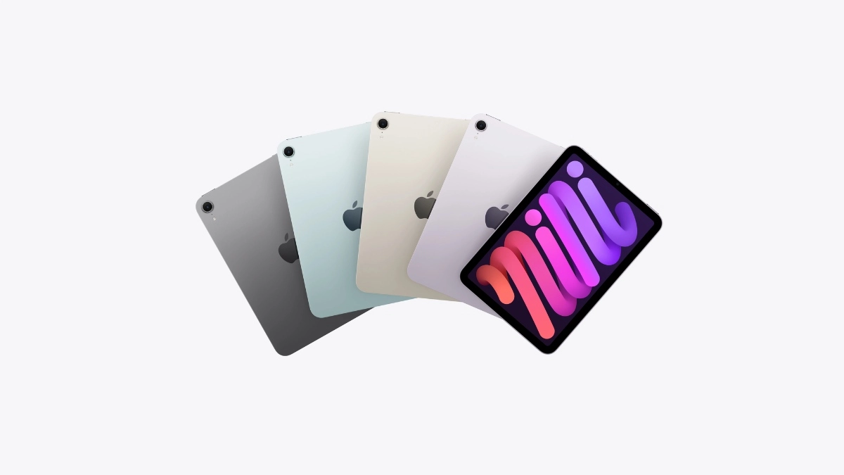 iPad mini thiết kế nhỏ gọn với màn hình Liquid Retina sắc nét phục vụ học tập và giải trí