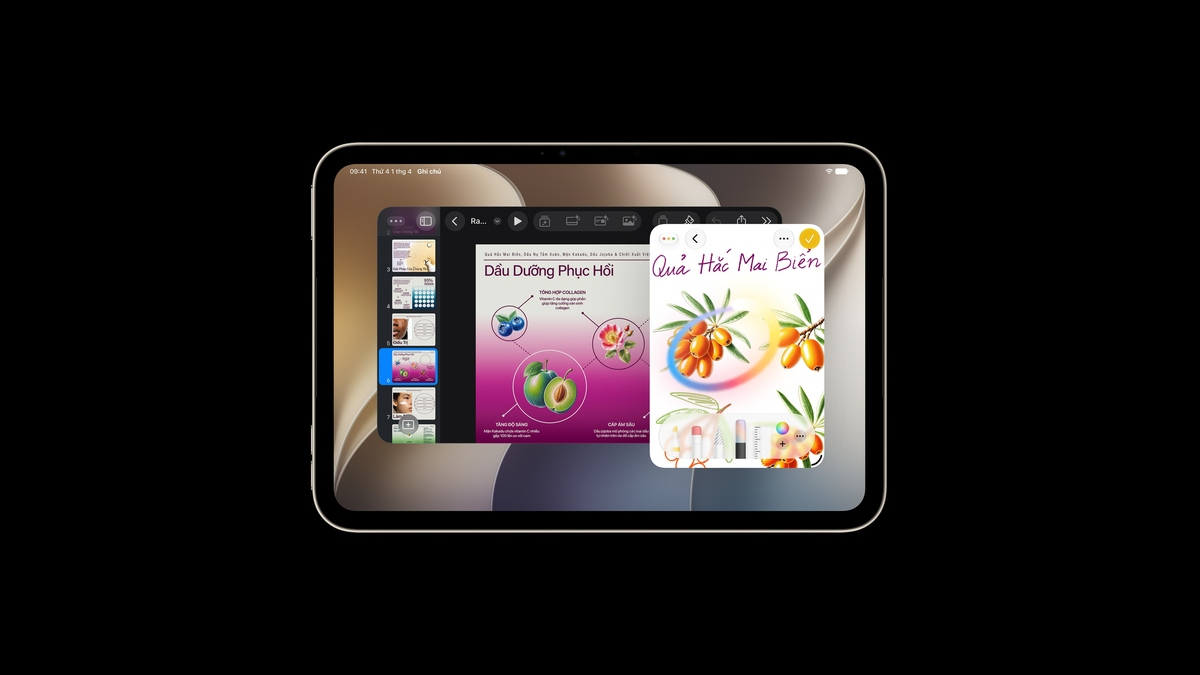 iPad mini 8 chạy Apple Intelligence hỗ trợ tiếng Việt cùng công cụ chỉnh ảnh Dọn Dẹp, Định Lại Khung, Mở Rộng