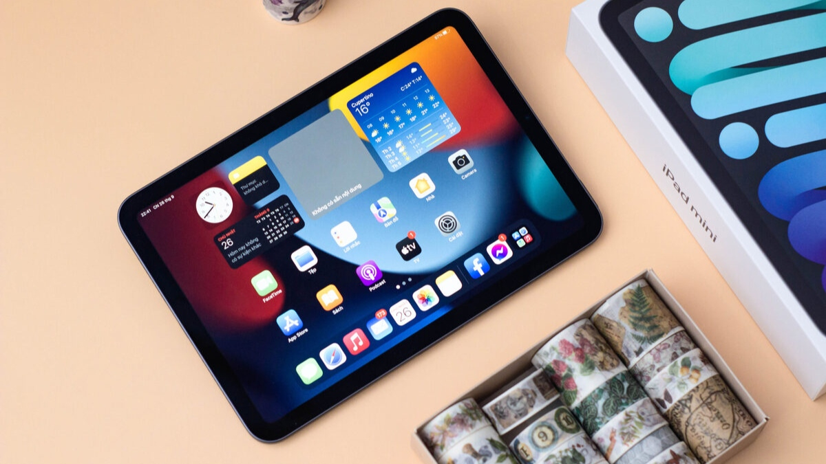 iPad mini 6 sở hữu thiết kế tràn viền cùng màn hình Liquid Retina 8.3 inch