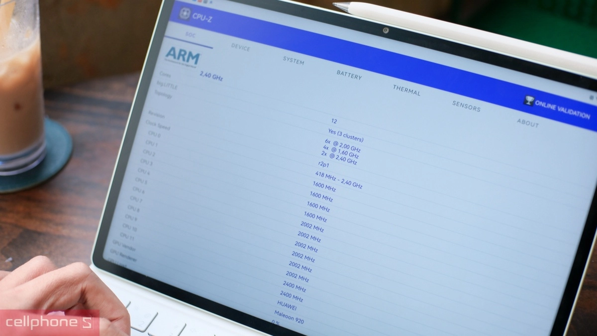 Công nghệ trên máy tính bảng Huawei MatePad 12 X kèm bàn phím