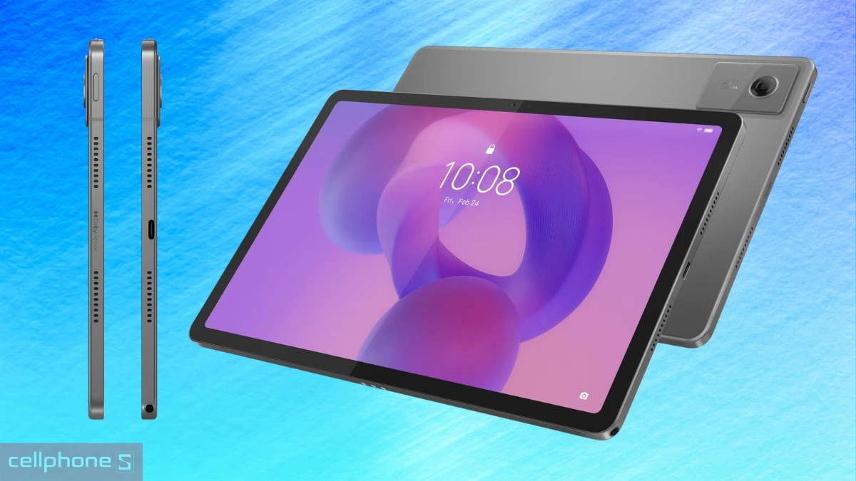 Màn hình máy tính bảng Lenovo Idea Tab 5G 8GB 128GB xám kèm bút ZAFM0710VN
