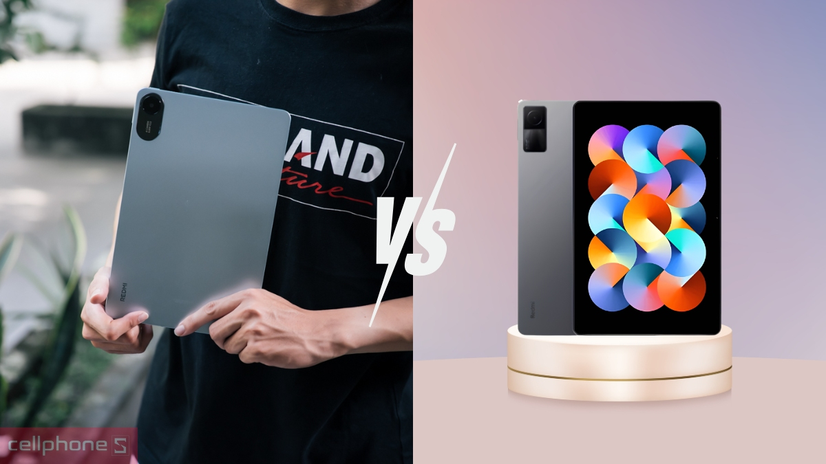 So sánh máy tính bảng Xiaomi Redmi Pad 2 Wifi 4GB 256GB với Redmi Pad