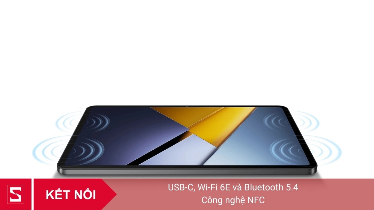 Máy tính bảng Xiaomi Poco Pad X1 hỗ trợ đầy đủ các kết nối phổ biến