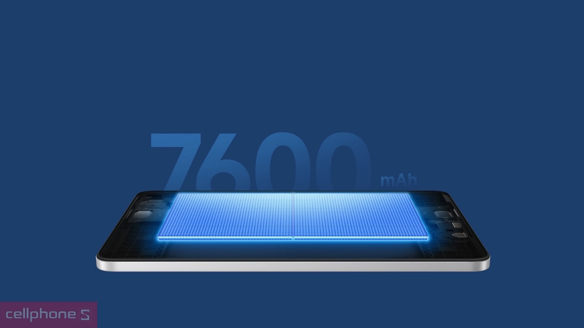 Viên pin 7600mAh cùng tính năng nạp điện nhanh