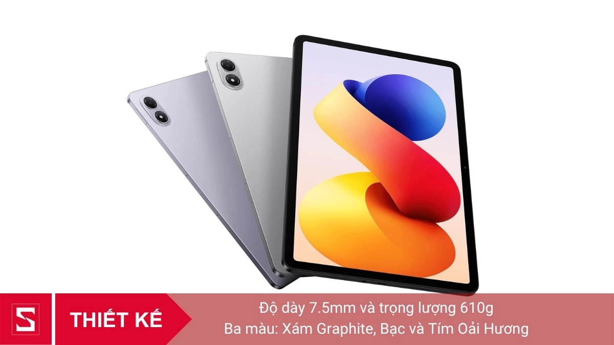 Thiết kế Xiaomi Redmi Pad 2 Pro