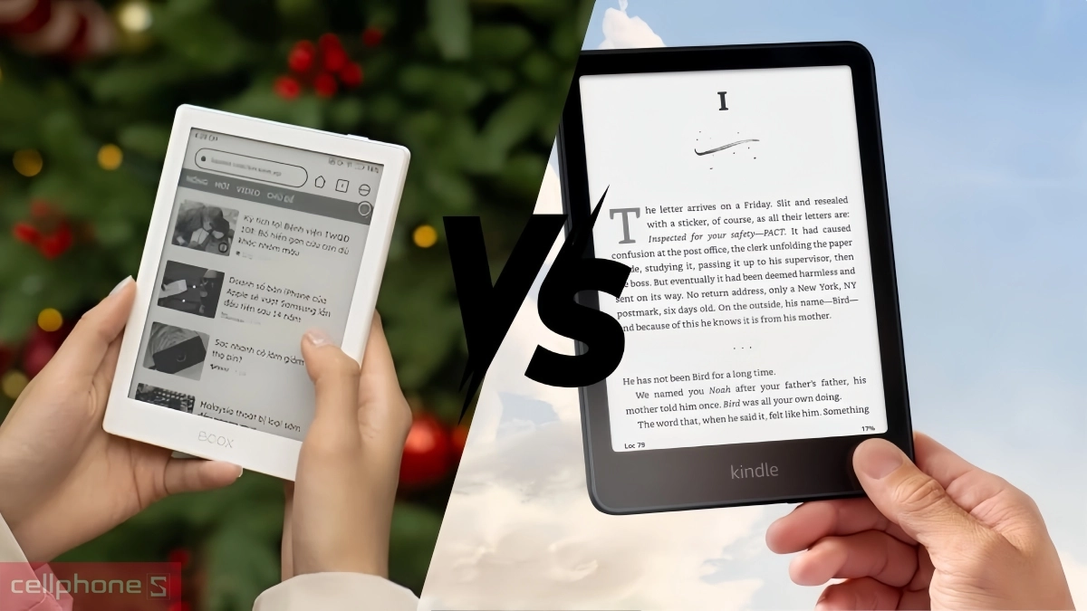 So sánh máy đọc sách Kindle và Onyx Boox theo nhu cầu sử dụng