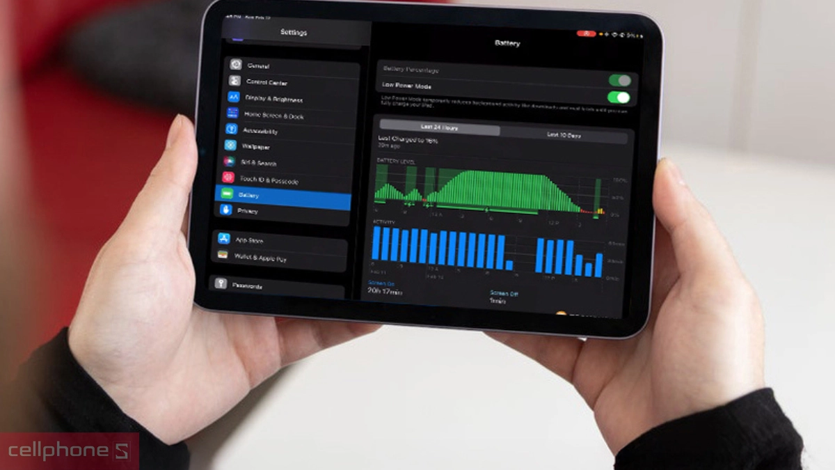 Thời lượng pin "khủng" cho cả ngày dài không cần sạc