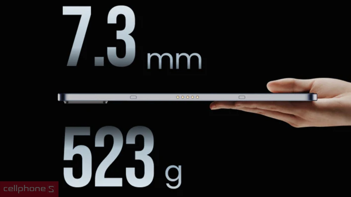 Kích thước máy tính bảng Nubia Pad Pro 8GB 256GB