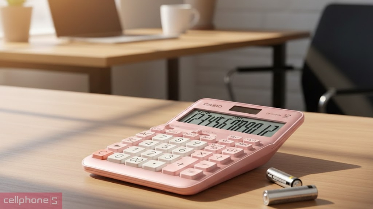 Thiết kế và chất liệu máy tính cầm tay Casio DF-120FM