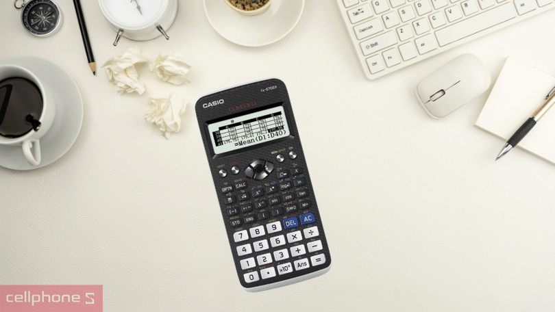 Máy tính cầm tay Casio FX570EX - Chất liệu nhựa cao cấp