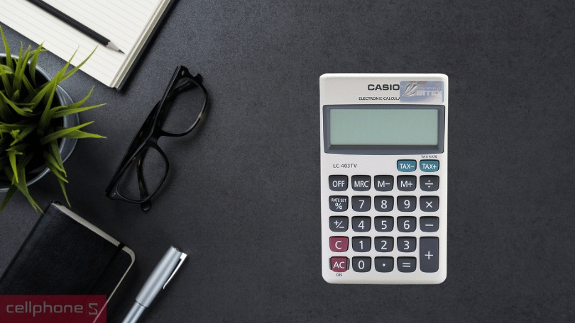 Thiết kế máy tính cầm tay Casio LC403TV