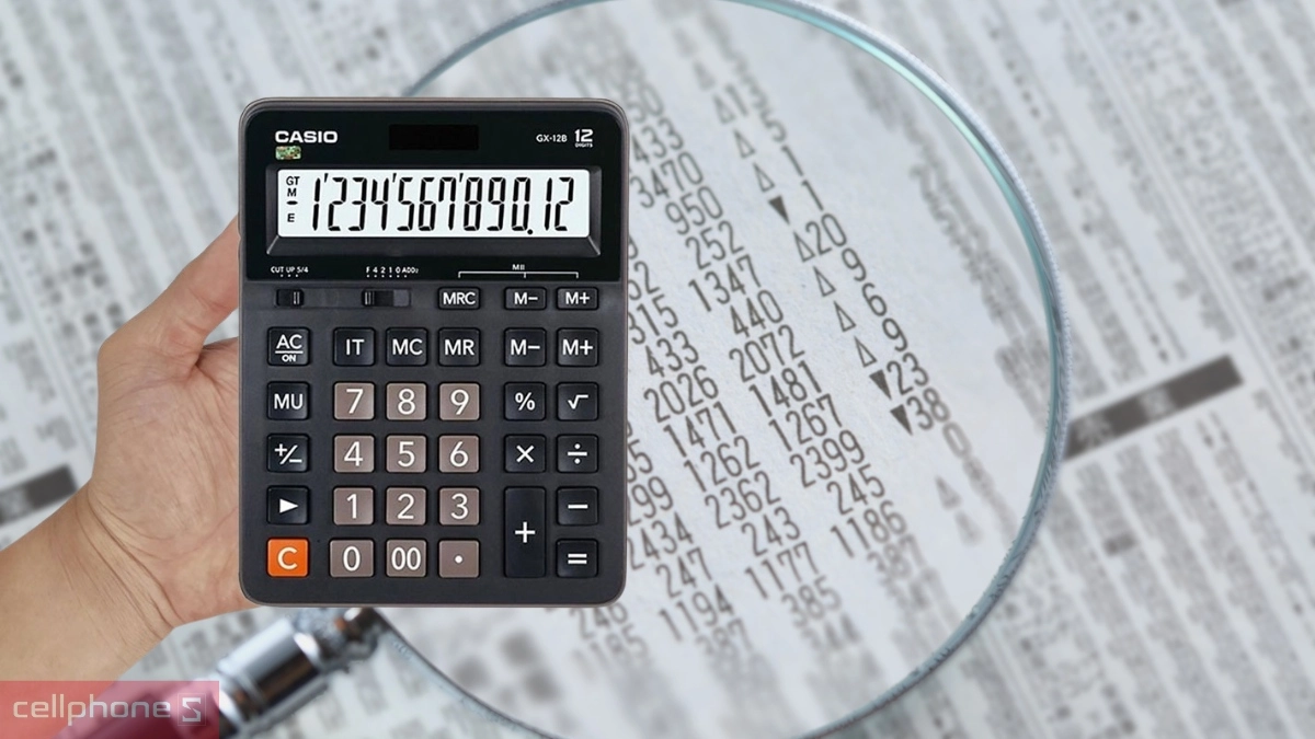 Chức năng máy tính Casio GX-12B đa dạng