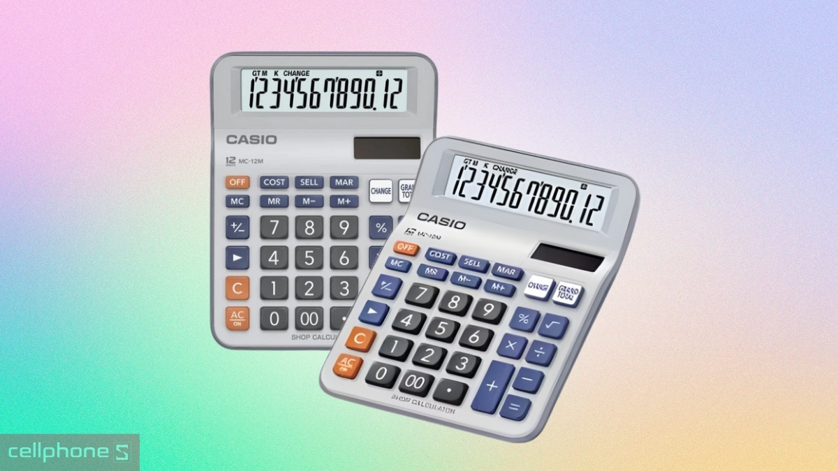 Hệ thống phím máy tính Casio MC12M