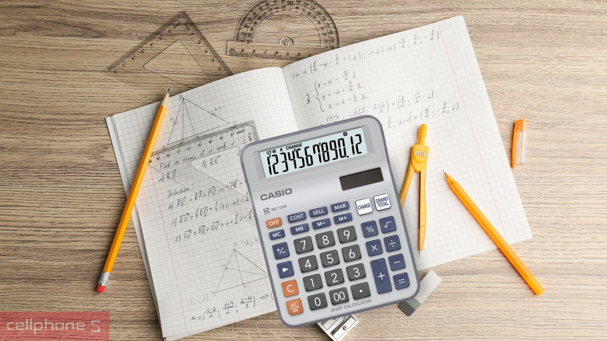 Tính năng máy tính Casio MC12M