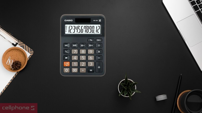 Máy tính Casio MX12B-BK – Tính toán hoàn hảo, đáp ứng nhu cầu