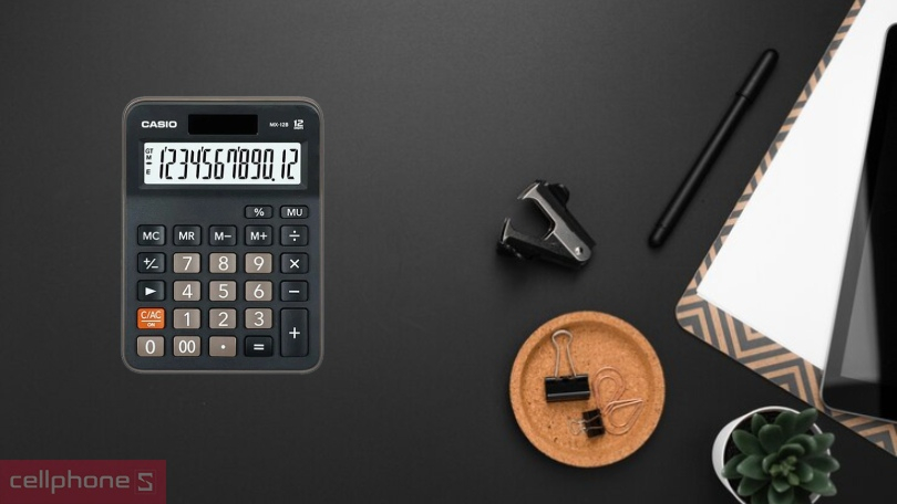 Máy tính Casio MX12B-BK – Tính toán hoàn hảo, đáp ứng nhu cầu