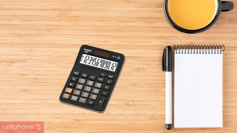 Máy tính Casio MX12B-BK – Tính toán hoàn hảo, đáp ứng nhu cầu