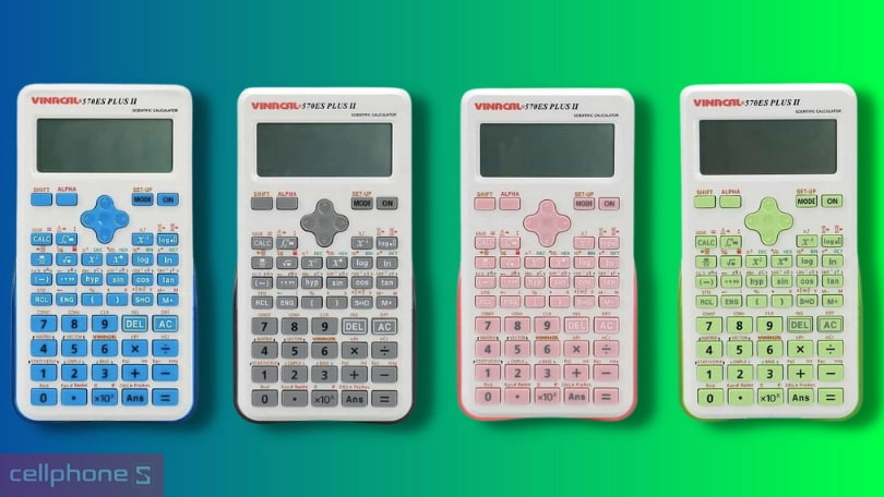 Máy tính cầm tay Vinacal với nhiều phiên bản màu sắc xu hướng