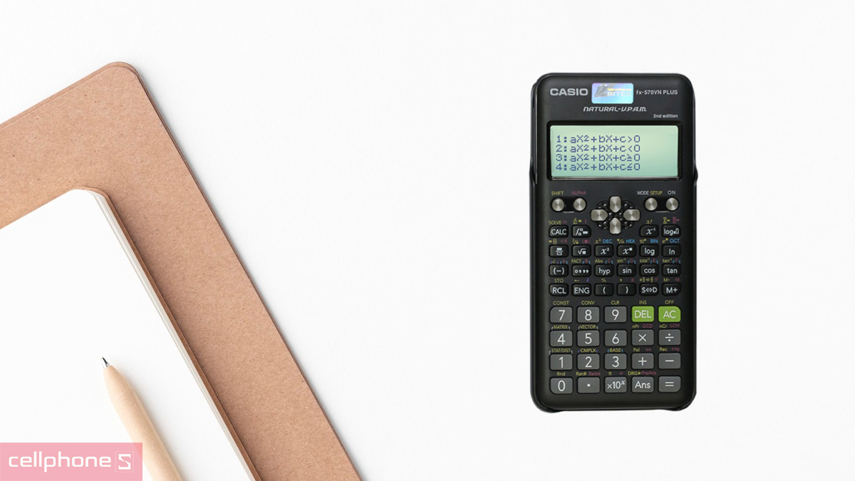 Máy tính cầm tay Casio FX570VN Plus New với chức năng CALC SOLVE