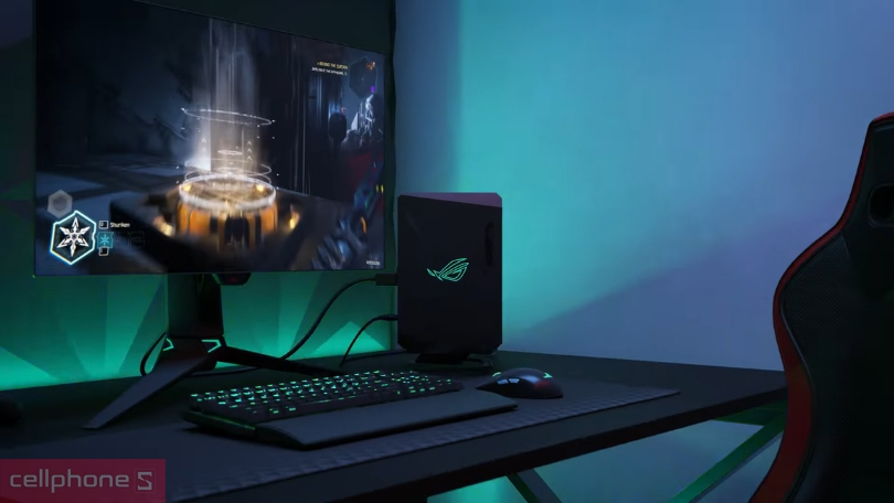 Thiết kế máy tính PC Mini Asus ROG NUC 14th Scorpion Canyon U7 BT Win 11