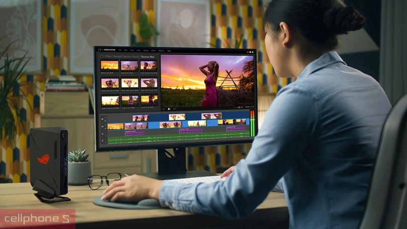 Card đồ hoạ của máy tính PC Mini ASUS ROG NUC 14TH Scorpion Canyon U9 32GB