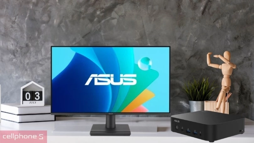 Màn hình và chất lượng hiển thị của PC mini Asus Intel N97