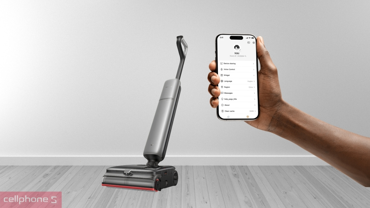 Kết nối ứng dụng Dreamehome trên máy hút bụi cầm tay Dreame H16 Pro TriForce