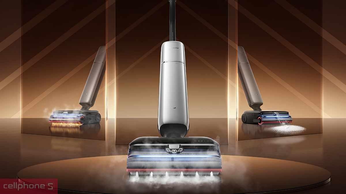 Cảm biến đa phổ tối ưu lộ trình dọn dẹp của máy hút bụi cầm tay Dreame H16 Pro TriForce