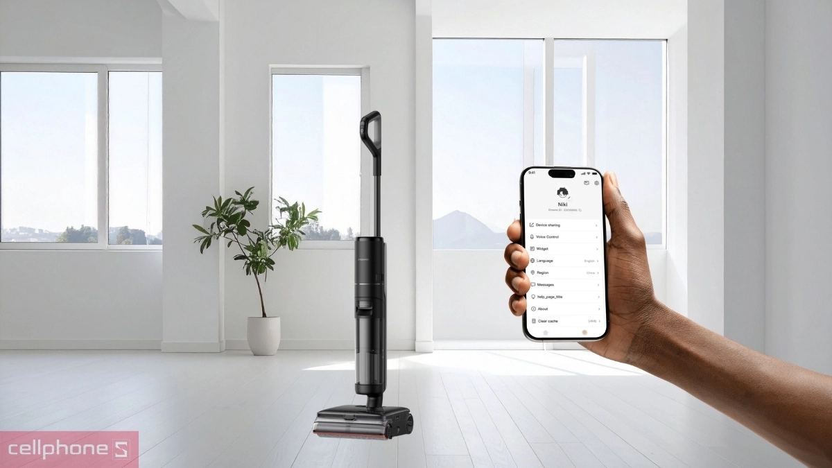 Công nghệ AI GlideWheel™ trên Máy hút bụi lau nhà cầm tay Dreame H16 Flexreach